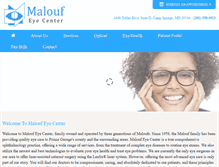 Tablet Screenshot of maloufeyecenter.com